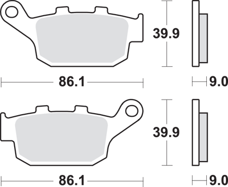 SBS Street Excel Sintered Brake Pads for Select 1983-2026 Kawasaki Models