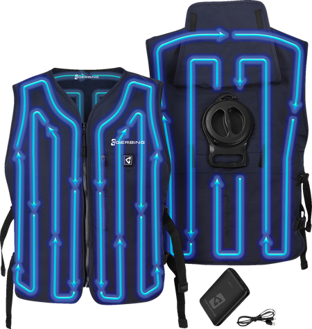 Gerbing Heated Clothing 5V Touch Button Circulatory Cooling Vest - Blue