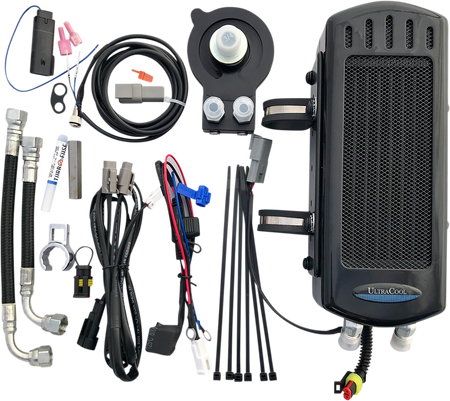 UltraCool SMS8-1 3.0 Side Mount Oil Cooler Kit with Fan for 2018-2025 Harley-Davidson Softail