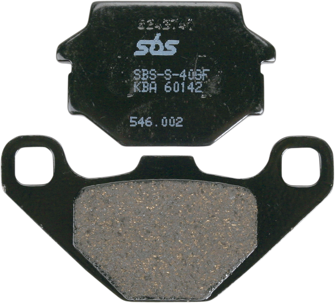 SBS Street Ceramic Organic Brake Pads for Select 1973-2024 Suzuki Models