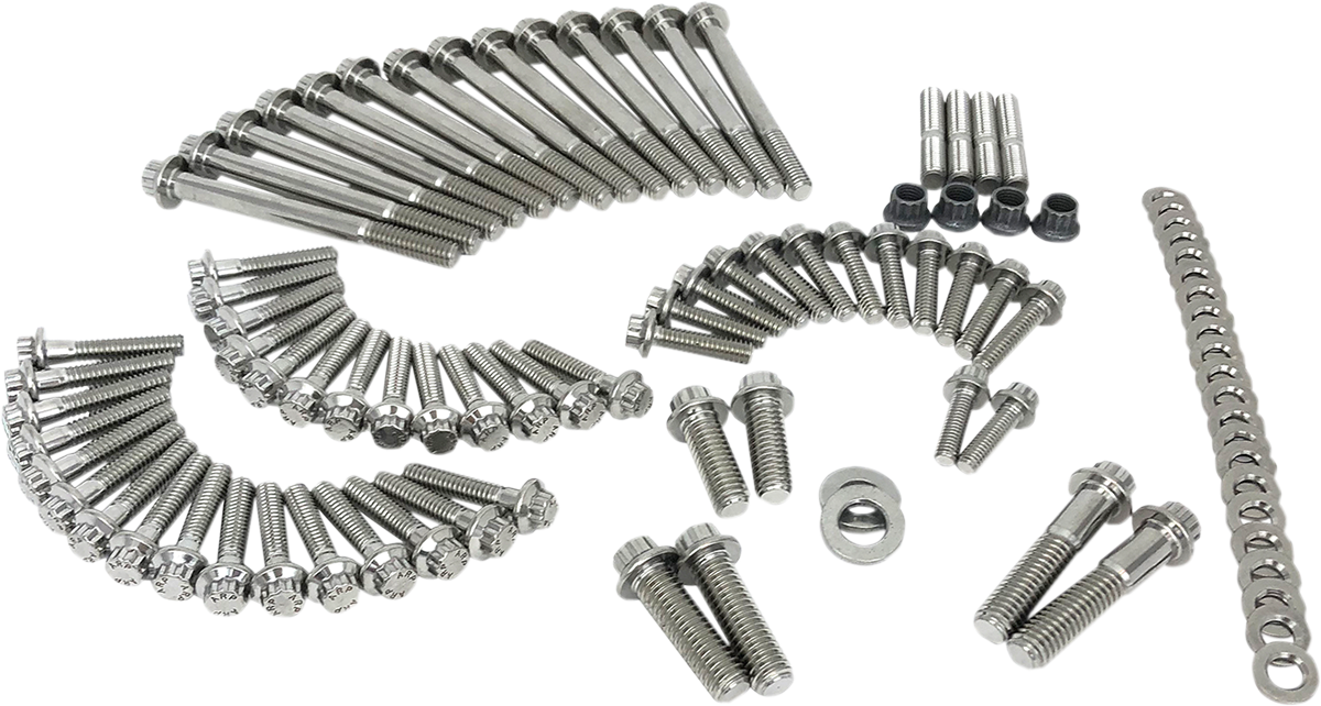 Feuling 12-Point External Engine Fastener Kit for 1999-2024 Harley-Davidson Touring / Softail / Dyna
