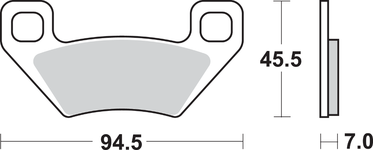 SBS ATS All-Terrain Sintered Brake Pads for Select 1988-2025 Arctic Cat, John Deere, Kymco, Polaris & Textron Models