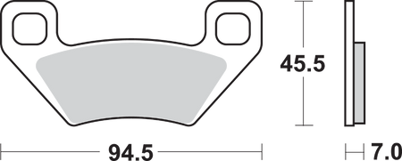 SBS ATS All-Terrain Sintered Brake Pads for Select 1988-2025 Arctic Cat, John Deere, Kymco, Polaris & Textron Models