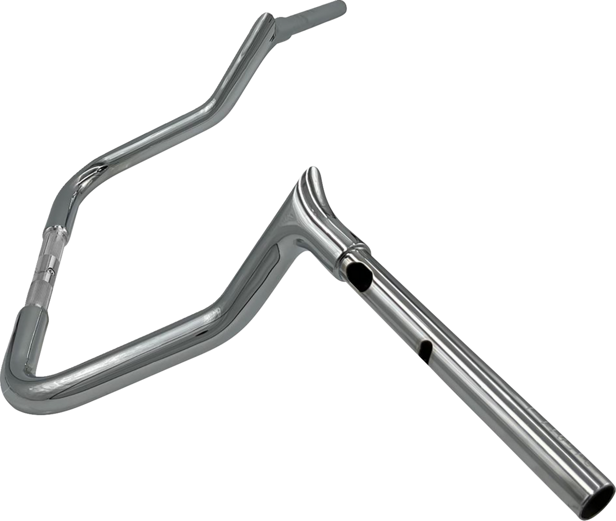 FBI Fat Baggers 1-1/4" EZ Pointed Top Handlebars for FLH/X '23-'26 - Chrome / 11"