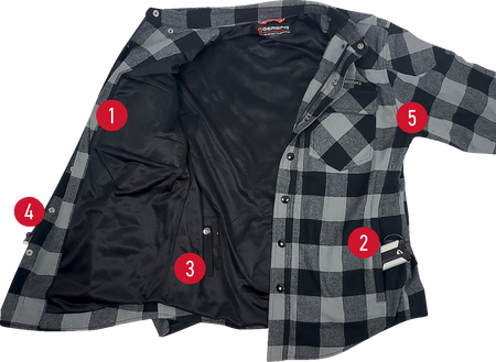 Gerbing Heated Clothing 7V Battery Powered Heated Flannel Shirt