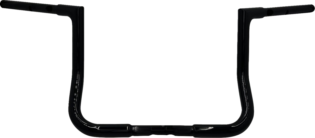 FBI Fat Baggers 1-1/4" EZ Flat Top Handlebars for Harley-Davidson FLH/X '23-'26 - Black / 12"