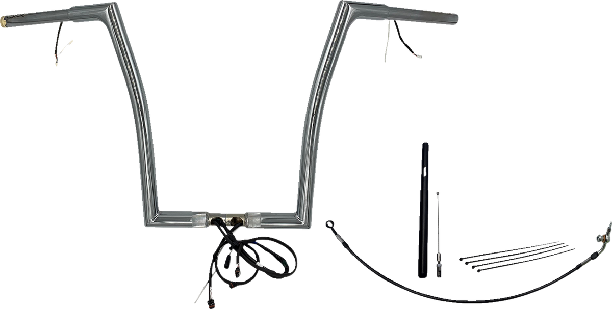 FBI Wired 1-1/4" Flat Top Handlebar Kits for 21-23 FLTRXS/ST, 21-23 FLTRK - 16"