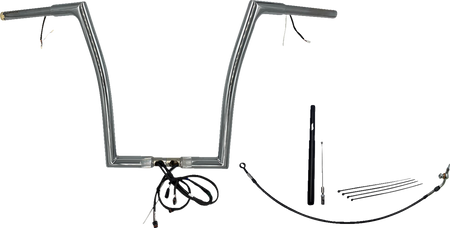 FBI Wired 1-1/4" Flat Top Handlebar Kits for 21-23 FLTRXS/ST, 21-23 FLTRK - 16"