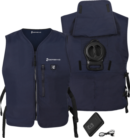 Gerbing Heated Clothing 5V Touch Button Circulatory Cooling Vest - Blue