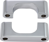 Klock Werks Tire Hugger Front Fender Mounting Block - 21" / Chrome / Dyna '93-'05 / FX Super Glide '85-'86 / Softail '84-'13