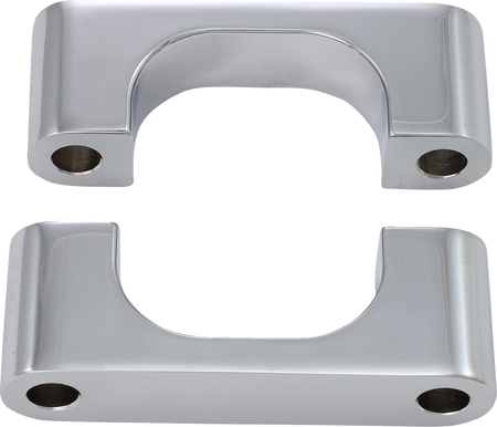 Klock Werks Tire Hugger Front Fender Mounting Block - 21" / Chrome / Dyna '93-'05 / FX Super Glide '85-'86 / Softail '84-'13