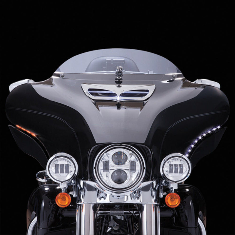 Ciro LED Accent Turn Signals Bat Blades for Harley Batwing Fairing 14-17