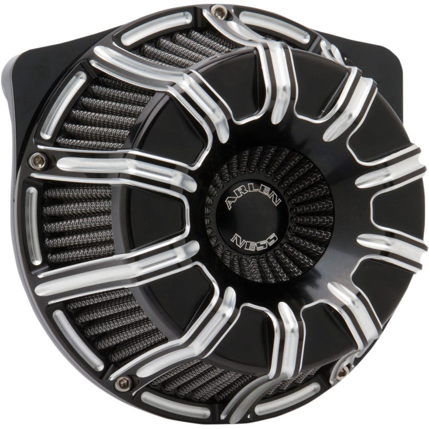 Arlen Ness Black Inverted Series 10-Gauge Stage 1 Air Cleaner Harley FLH 08-16