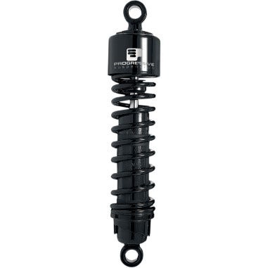 Progressive 412 Series 11.5" Black Heavy Duty Rear Shocks Harley FLH/T 06-21