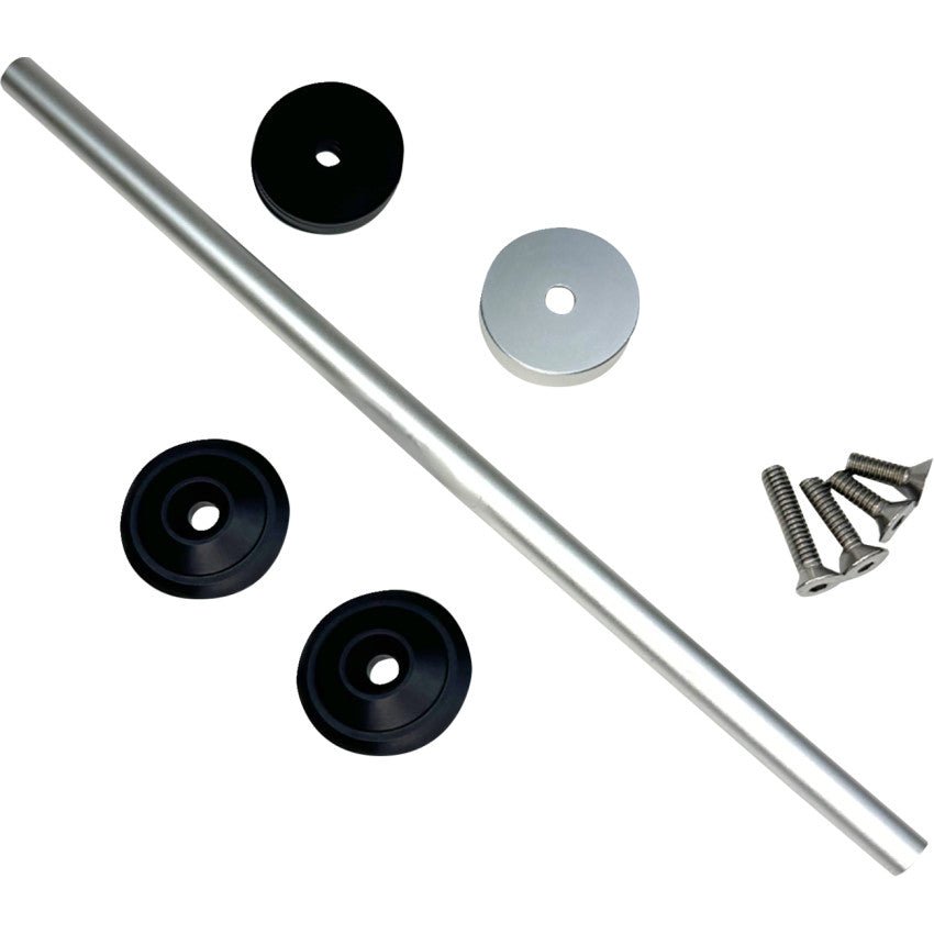 Custom Dynamics Black Front Axle Cover Kit Harley-Davidson M8