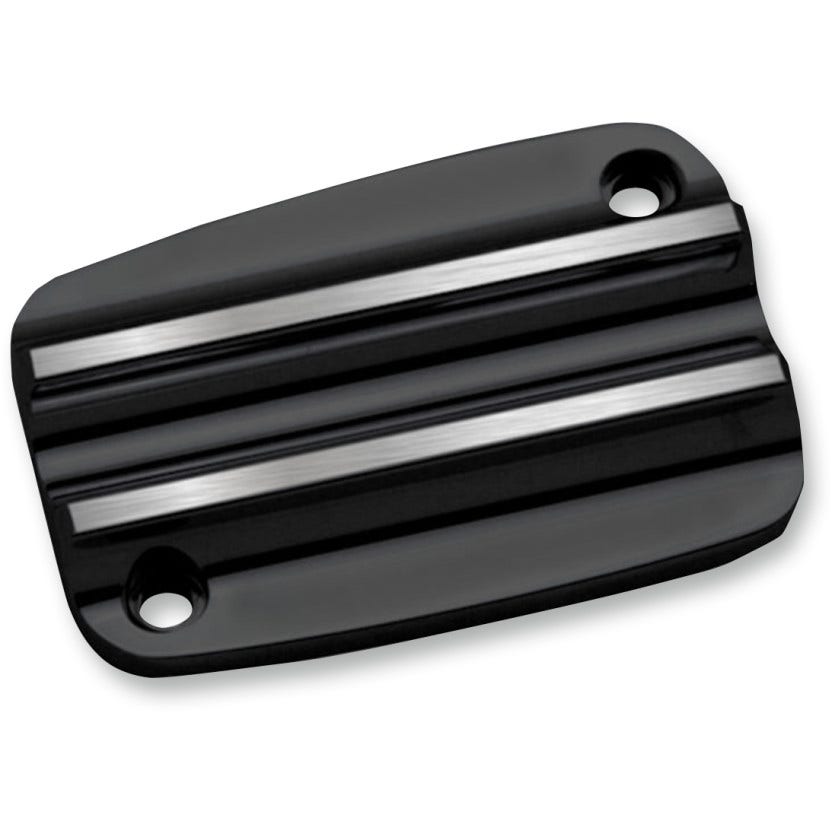 Covingtons Customs Black Finned Front Brake Master Cylinder Cover Harley 13-19