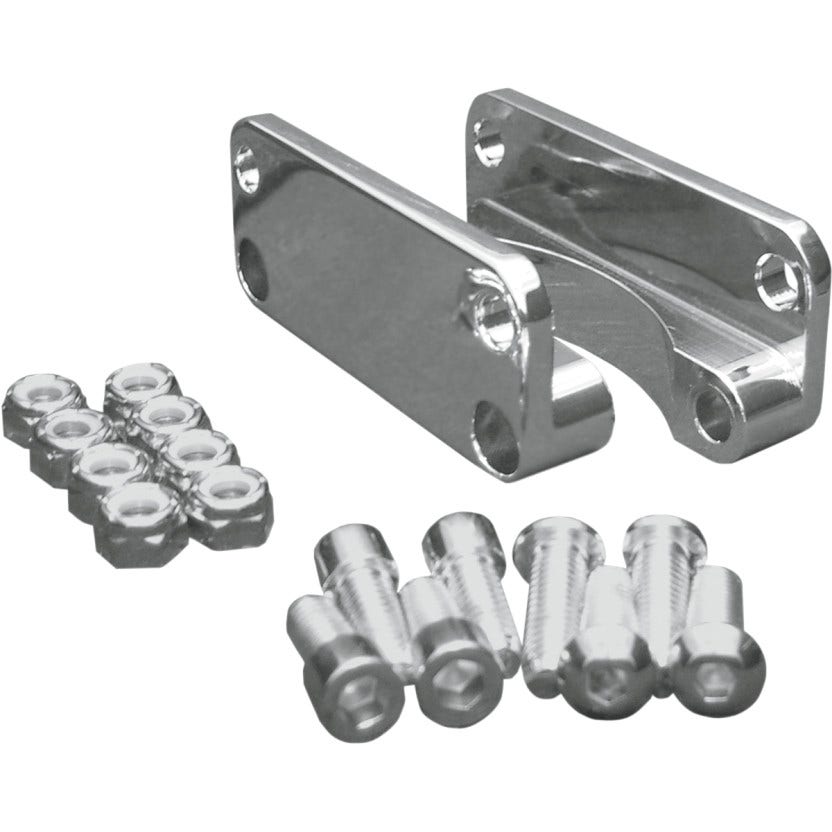 Covingtons Chrome Front Fender Brackets Adapters for 21" Wheel 03-13 Harley CVO
