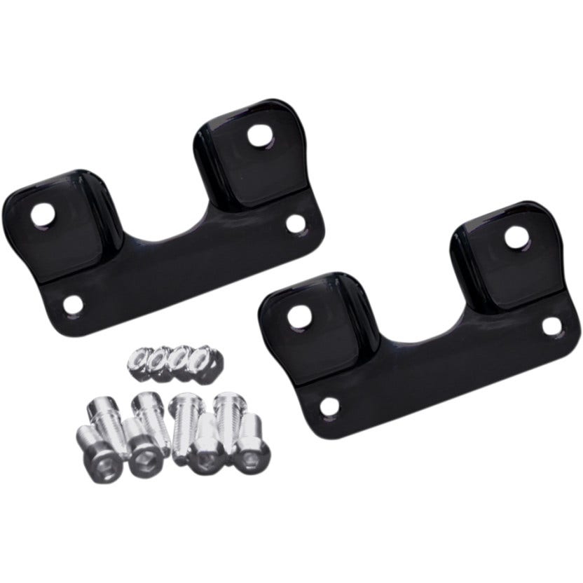 Covingtons Black Front Fender Brackets Adapters for 21" Wheel 14-17 Harley FLH