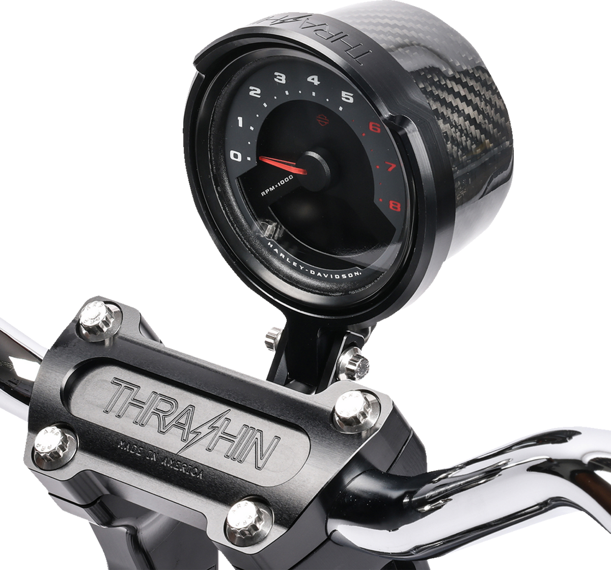 Thrashin Supply Co. Softail Gauge Relocation Kit for 2020-2025 Harley-Davidson Softail