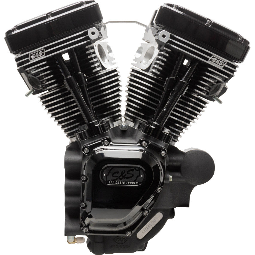S&S Cycle 310-0834B Engine - T111 Long Block - Black Edition - Touring