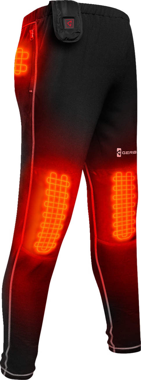 Gerbing Heated Clothing Womens 7V Battery Powered Heated Base Layer Pants - Black