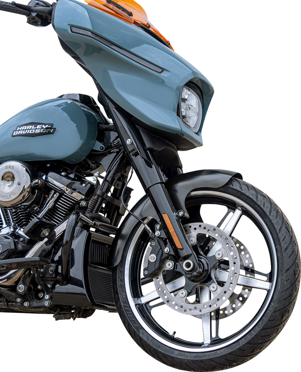 Klock Werks Hugger Series Front Fender - HD Touring '23-'25 / PB / 21"