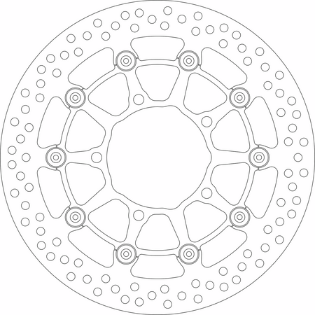 SBS Floating Performance Brake Rotors for Select 1984-2024 Kawasaki, Suzuki, Victory & Yamaha Models
