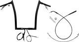FBI 1-1/4" EZ Pointed Top Pre-Wired Handlebars for 24-25 FLTRX, 23-25 FLTRXSE - Black / 16"