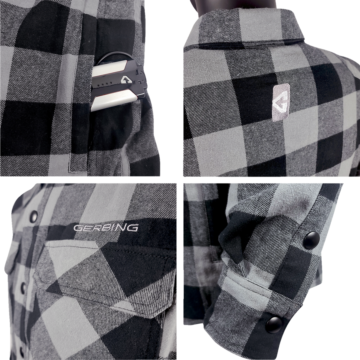Gerbing Heated Clothing 7V Battery Powered Heated Flannel Shirt