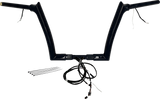 FBI Fat Baggers Wired 1-1/2" Pointed Top Handlebar Kits for FLTR '15 - Black / 12"