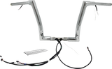 FBI Fat Baggers Wired 1-1/2" Flat Top Handlebar Kits for FLTR '15 - Chrome / 12"
