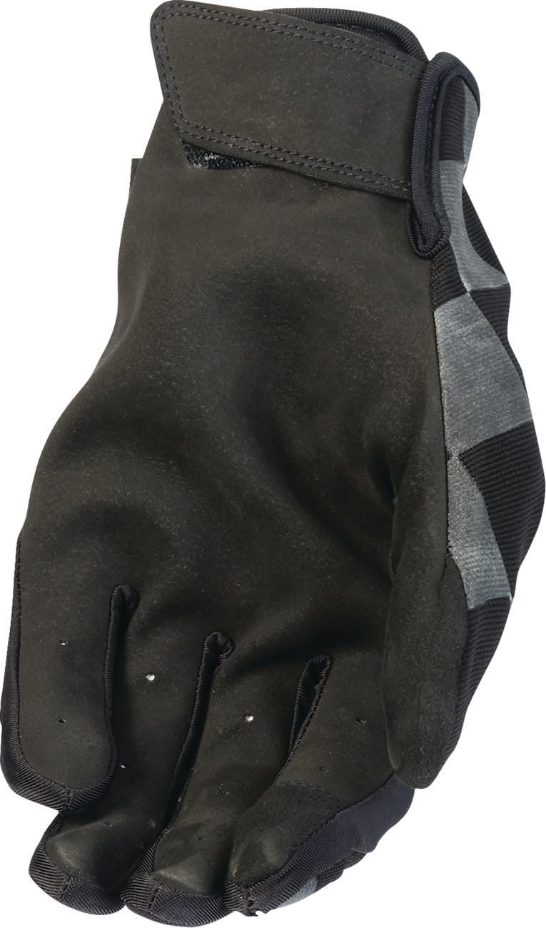 Z1R Reflective Checker Motorcycle Gloves - Black