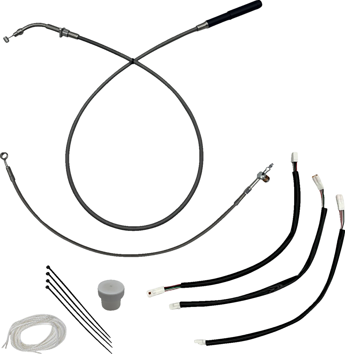 FBI EZ Install Upper Clutch Kit - Quick Connect for 2021-2026 H-D Touring - FLH/X '23-'26 / FLTR '23-'26 / Braided Stainless Steel / 10"
