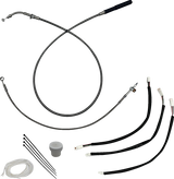 FBI EZ Install Upper Clutch Kit - Quick Connect for 2021-2026 H-D Touring - FLH/X '23-'26 / FLTR '23-'26 / Braided Stainless Steel / 10"