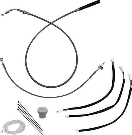 FBI EZ Install Upper Clutch Kit - Quick Connect for 2021-2026 H-D Touring - FLH/X '23-'26 / FLTR '23-'26 / Braided Stainless Steel / 10"