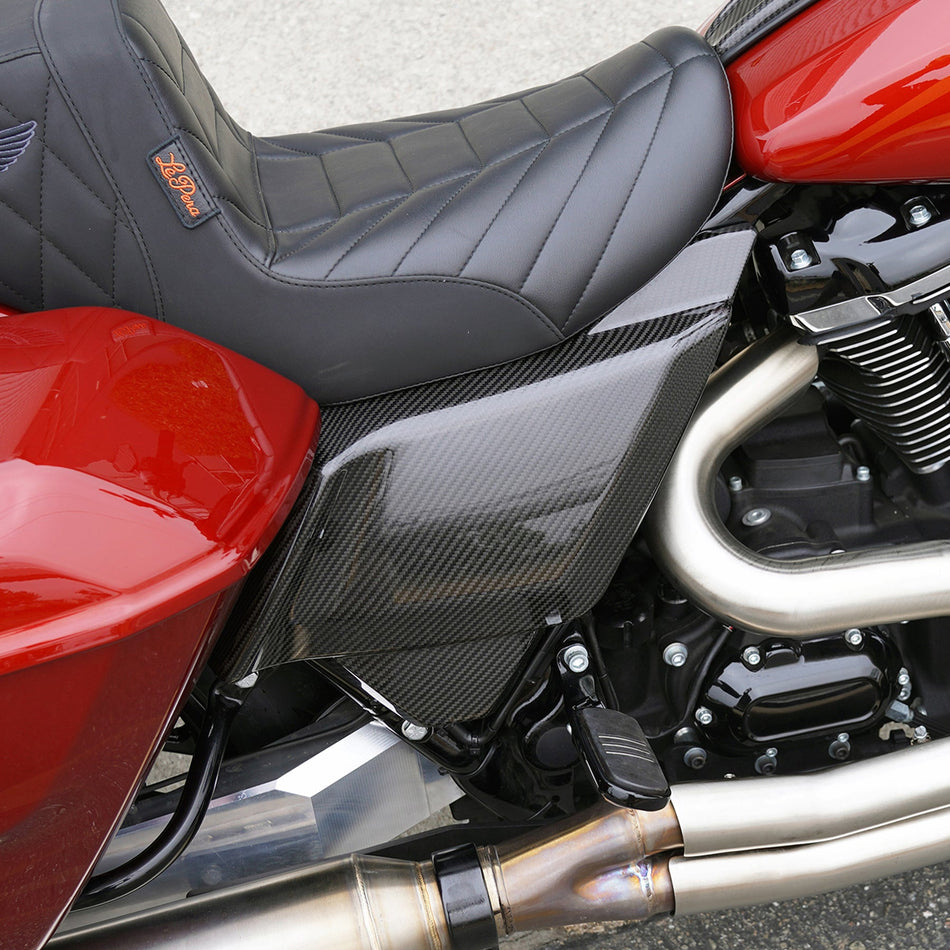 Arlen Ness Carbon Fiber Side Covers for Harley Touring Models