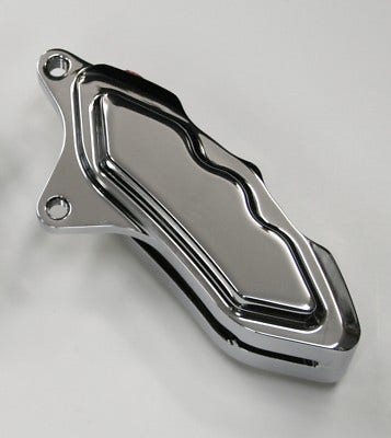 HHI Hawg Halters 6 Piston Chrome Left Side Caliper Harley Davidson 13" 00-20