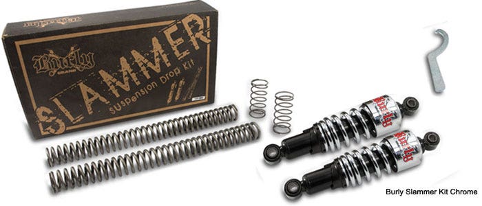 Burly Brand Chrome Front Rear Lowering Slammer Kit 88-03 Harley Sportster XL