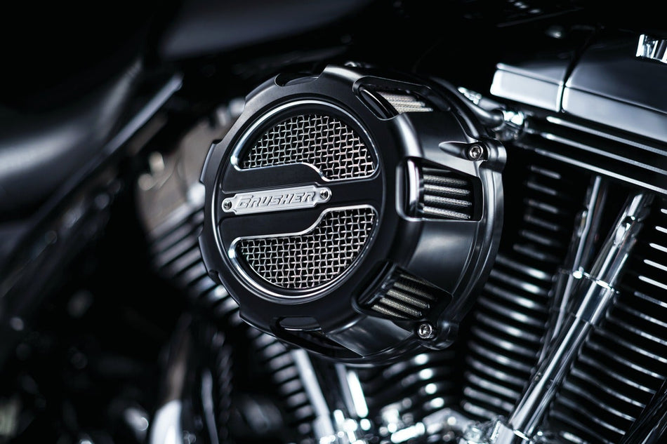 Kuryakyn Black Crusher Maverick Stage 1 Air Cleaner Harley Evo Big Twin 93-99