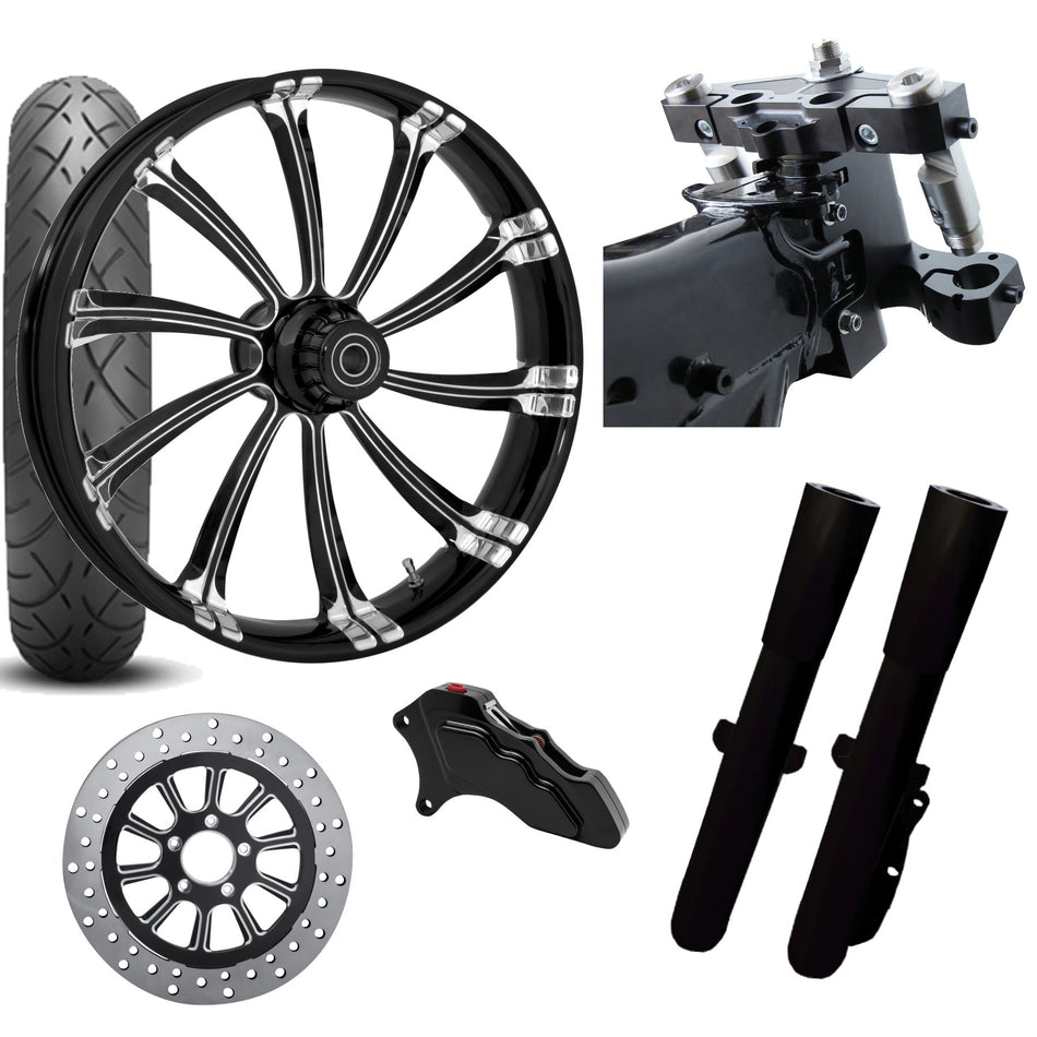 RC 26 Cypher Eclipse Wheel Tire Neck Rake Front End Package Harley Single Side
