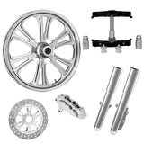 RC Components 23" Wheel Tire Rotor w/ Raked Triple Trees Lowers & Sliders