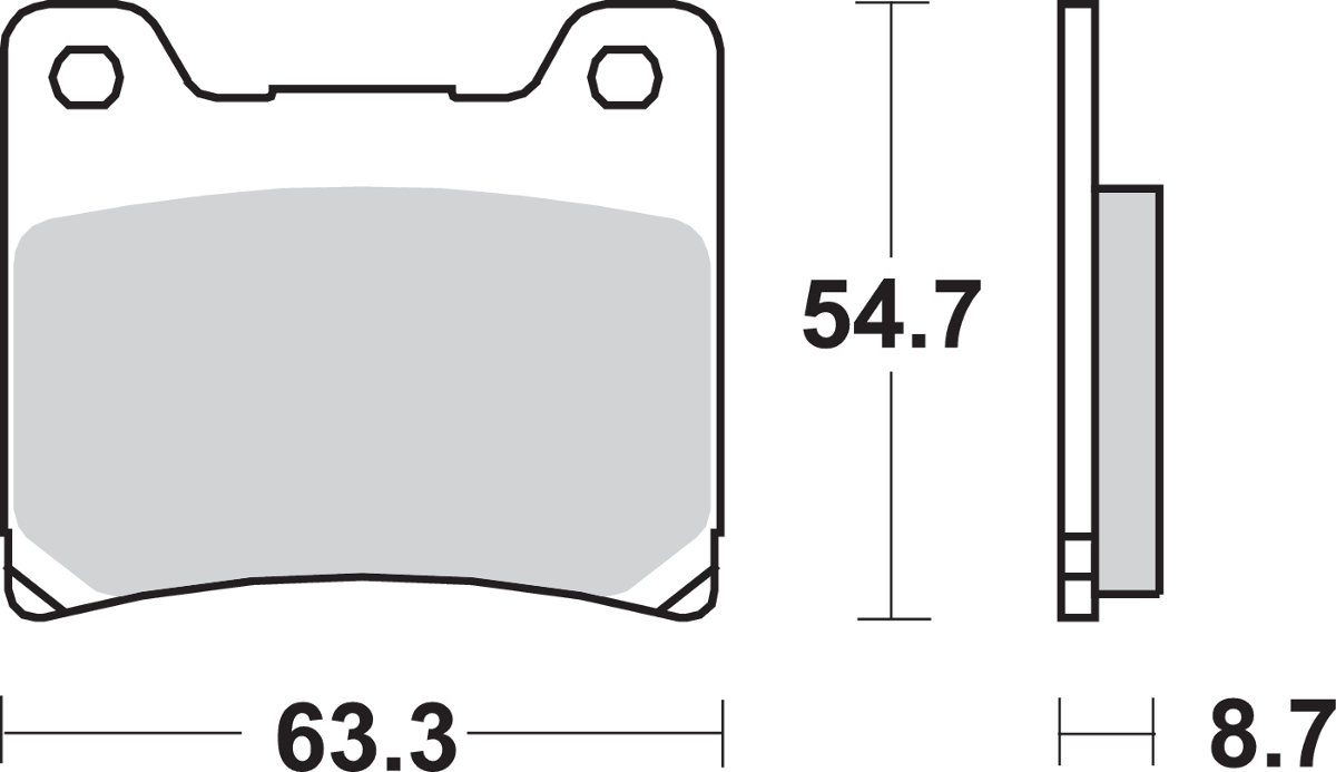 SBS Street Excel Sintered Brake Pads for Select 1983-2026 Yamaha Models