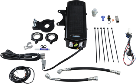 UltraCool SMSP-2 3.0 Side Mount Oil Cooler Kit with Fan for 2004-2022 Harley-Davidson Sportster