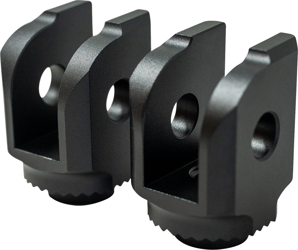 Kodlin Splined Peg Adapters - Driver for Harley-Davidson Softail, Sportster S & Pan America - Black