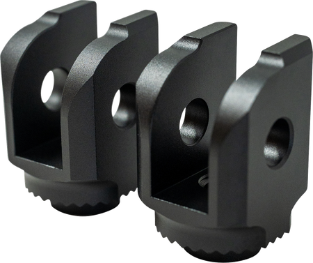 Kodlin Splined Peg Adapters - Driver for Harley-Davidson Softail, Sportster S & Pan America - Black