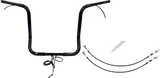 FBI Wired 1-1/4" Pointed Top Handlebar Kits for 16-20 FLHT/FLHX & Trike - Black / 16"
