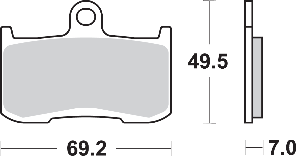 SBS Street Excel Sintered Brake Pads for Select 2000-2017 Victory Models