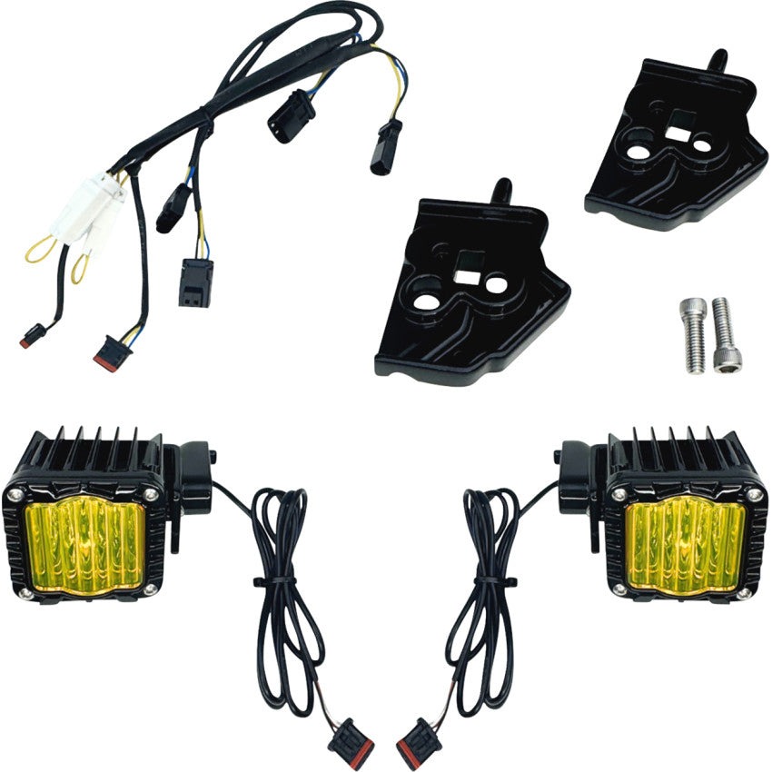 Custom Dynamics SD-SG-FT-YB Shark Demon High-Performance LED Front Turn Signals