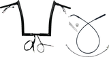 FBI 1-1/4" EZ Pointed Top Pre-Wired Handlebars for 24-25 FLTRX, 23-25 FLTRXSE - Black / 14"
