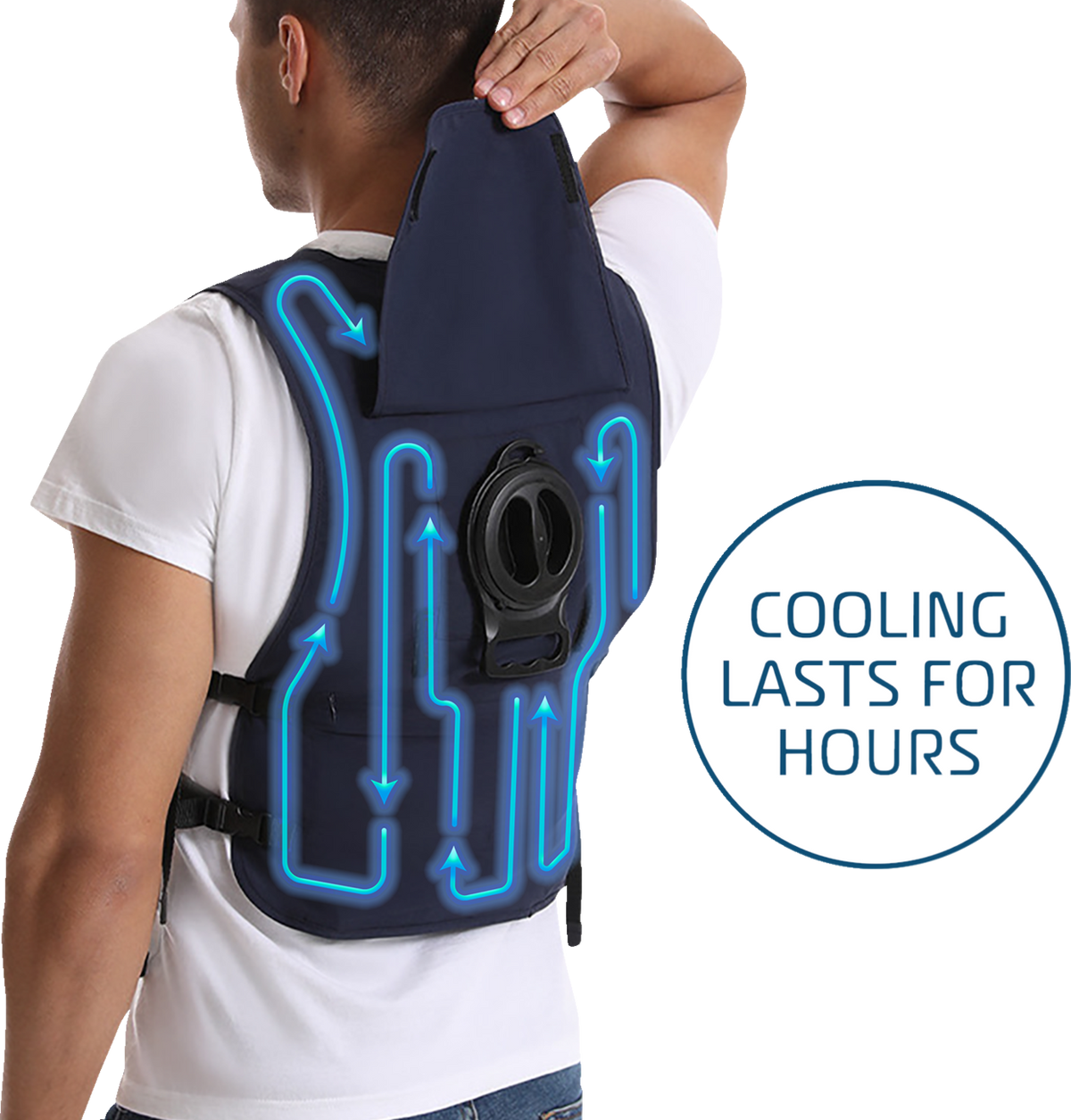 Gerbing Heated Clothing 5V Touch Button Circulatory Cooling Vest - Blue